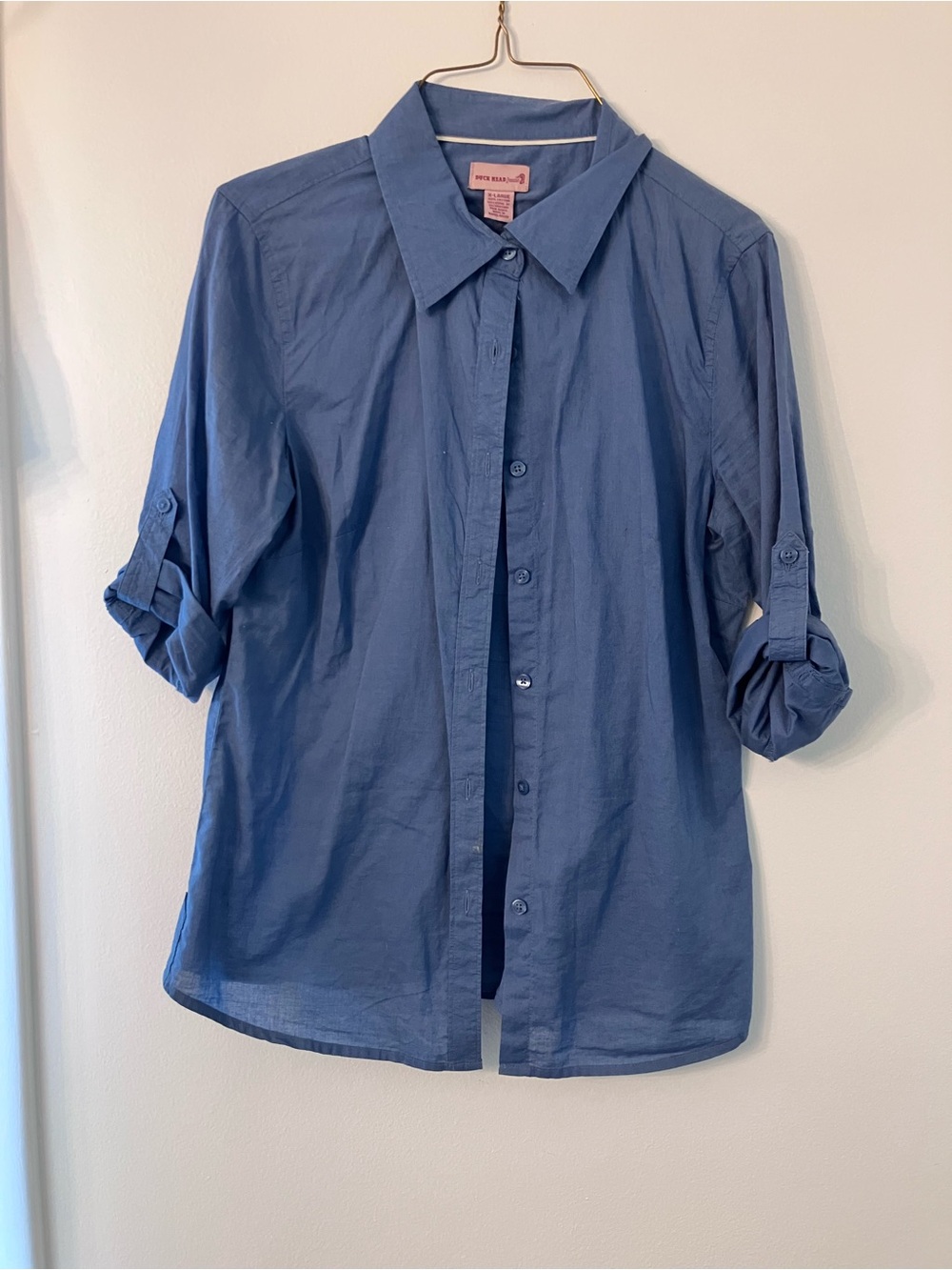 Duck Head Blue Button-Down Shirt for Kids